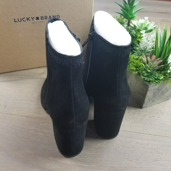 LOWEST Lucky Brand Salmah 2 Block Heel Ankle Boot - Picture 5 of 8